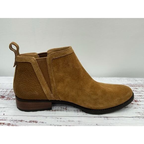 UGG Womens Mcclaire Ankle Boots Round Toe Elastic Gore Suede Brown Size 8 - Picture 2 of 12